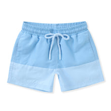 Load image into Gallery viewer, Blue on Blue Swim Trunks by Swoon Kids
