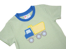 Load image into Gallery viewer, Dump Truck Romper by Jellybean
