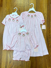 Load image into Gallery viewer, Pink Holiday Wreath Gown by Petit Bebe
