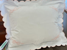 Load image into Gallery viewer, Scalloped Bow Detail 12x16” Pillow (Comes with Insert)
