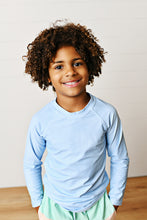 Load image into Gallery viewer, Blue Unisex Rashguard Top by Swoon Kids
