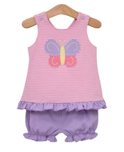 Load image into Gallery viewer, Butterfly Kisses Swing Back Bloomer Set by Jellybean
