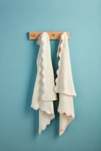 Load image into Gallery viewer, Scalloped Chenille Blanket- Monogram Me!
