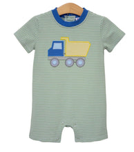 Load image into Gallery viewer, Dump Truck Romper by Jellybean
