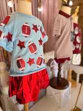 Load image into Gallery viewer, Light Blue Football Top by Belle Cher

