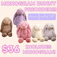 Load image into Gallery viewer, MONOGRAMMED BUNNY
