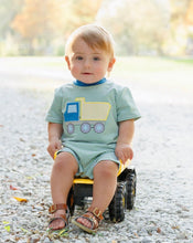 Load image into Gallery viewer, Dump Truck Romper by Jellybean

