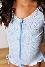 Load image into Gallery viewer, Ditsy Bloom LS Rashgaurd Swim by Swoon Kids
