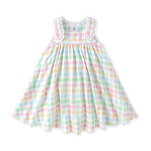 Load image into Gallery viewer, Pastel Eyelet Trim Dress by Swoon Kids
