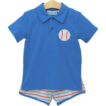 Load image into Gallery viewer, Play Ball Polo Short Set by Trotter St
