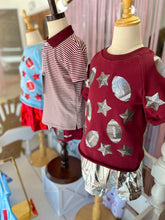 Load image into Gallery viewer, Light Blue Football Top by Belle Cher
