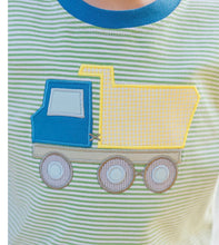 Load image into Gallery viewer, Dump Truck Romper by Jellybean

