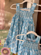 Load image into Gallery viewer, Girls Seashell Smocked Dress by Hamner Hill
