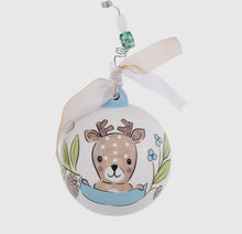 Load image into Gallery viewer, Baby Boy Fawn 1st Christmas Ornament
