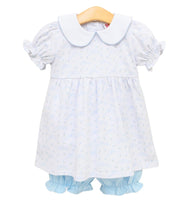 Load image into Gallery viewer, Blooming Bows Charlotte Bloomer Set by Jellybean
