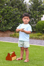 Load image into Gallery viewer, Green Stripe Thomas Short Set by Trotter St
