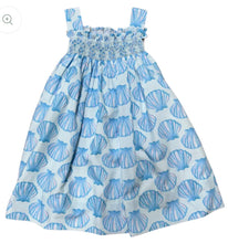 Load image into Gallery viewer, Girls Seashell Smocked Dress by Hamner Hill
