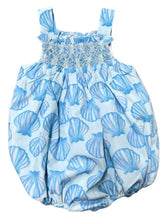 Load image into Gallery viewer, Girls Seashell Smocked Bubble by Hamner Hill
