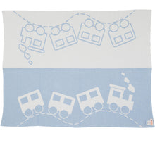 Load image into Gallery viewer, Reversible Train Blanket
