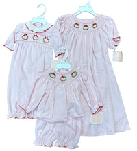 Load image into Gallery viewer, Pink Holiday Wreath Gown by Petit Bebe
