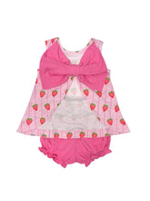Load image into Gallery viewer, Lottie Bloomer Set Strawberry Stripe by James &amp; Lottie
