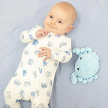 Load image into Gallery viewer, Blue Crabs 2 Way Zipper Footie by Angel Dear
