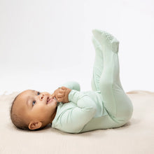 Load image into Gallery viewer, Solid Bok Choy 2 Way Zipper Footie by Angel Dear

