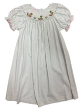 Load image into Gallery viewer, Mallard Duck Green Knit Stripe Bishop by Petit Bebe
