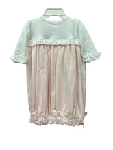 Load image into Gallery viewer, Pink &amp; White Solid Ruffle Gown by Squiggles
