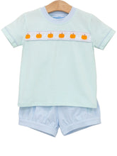Load image into Gallery viewer, Pumpkin Rowe Banded Short Set by Trotter Street
