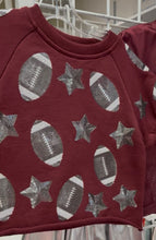 Load image into Gallery viewer, Maroon Football Top by Belle Cher
