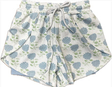 Load image into Gallery viewer, Blue Hydrangea Butterfly Shorts Set by Emma Jean
