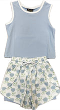 Load image into Gallery viewer, Blue Hydrangea Butterfly Shorts Set by Emma Jean
