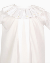 Load image into Gallery viewer, White Ava Daygown &amp; Diaper Cover by The Yellow Lamb
