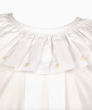 Load image into Gallery viewer, White Ava Daygown &amp; Diaper Cover by The Yellow Lamb
