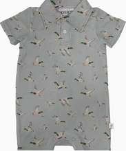 Load image into Gallery viewer, Mallard Ducks Polo Romper by Goosies

