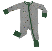 Load image into Gallery viewer, Mallard Ducks Convertible Zip Pjs by Goosies
