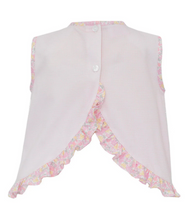 Load image into Gallery viewer, Pink Knit Gingham Bloomer Set w/ Multi Flower Knit Print by Petit Bebe
