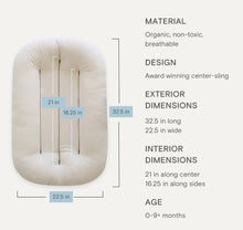 Load image into Gallery viewer, Natural Snuggle Me Infant Lounger + Cover
